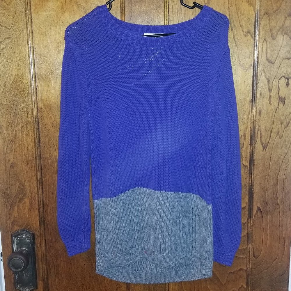 LOFT Indigo/Grey Sweater